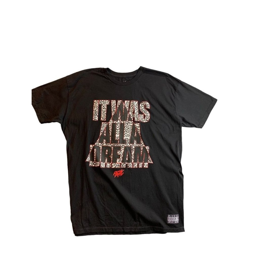 2X‎ RockSmith Men's Black "It Was All a Dream" Short Sleeve Tshirt Made in USA